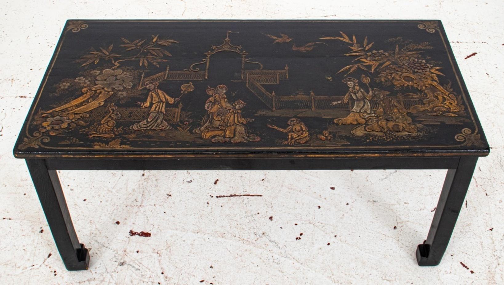 Chinese Lacquered Panel Coffee Table 3