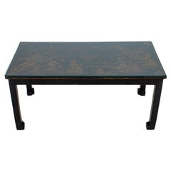 Vintage Chinese Lacquered Panel Coffee Table