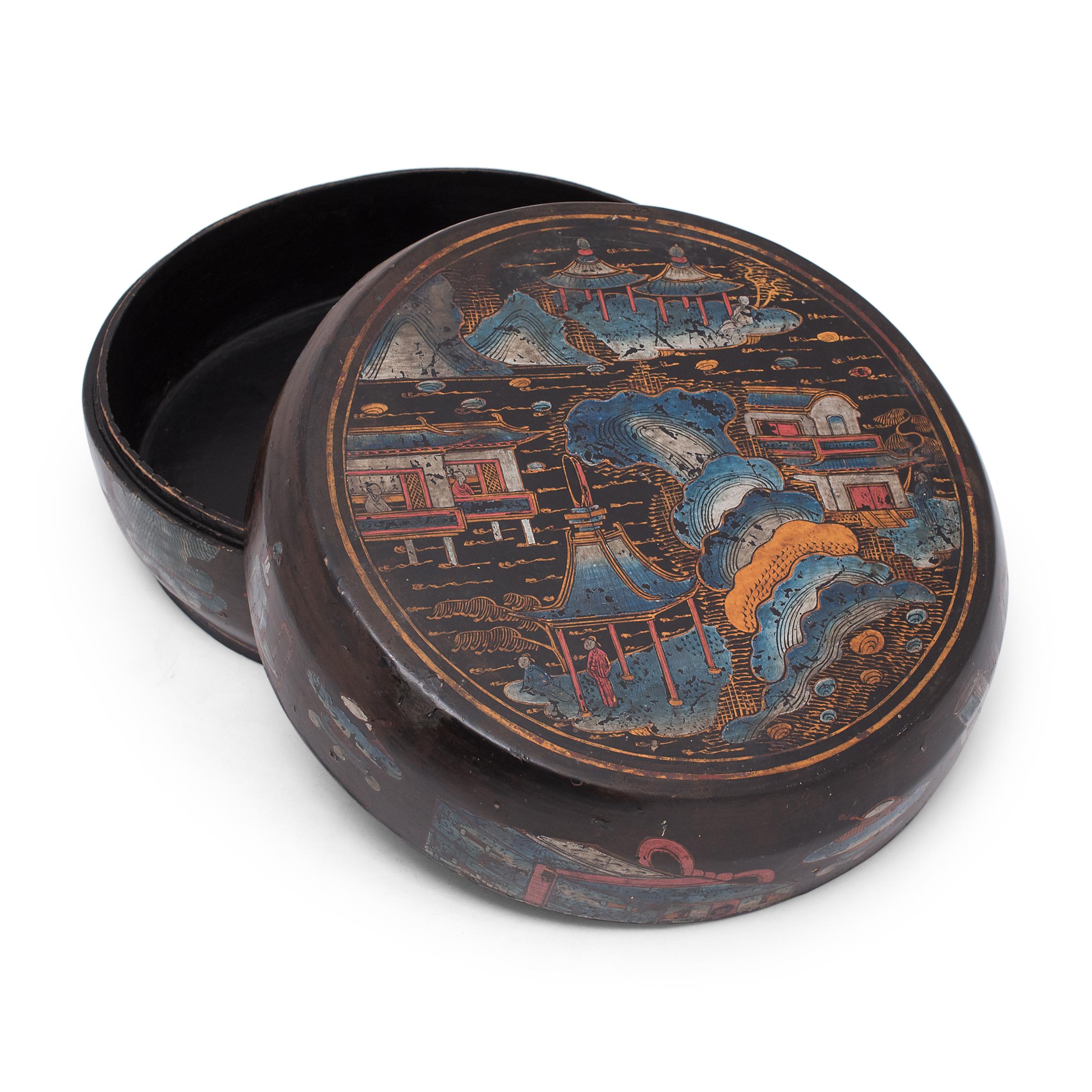 Wood Chinese Lacquered Presentation Box, c. 1850