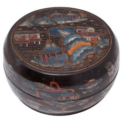 Chinese Lacquered Presentation Box, c. 1850