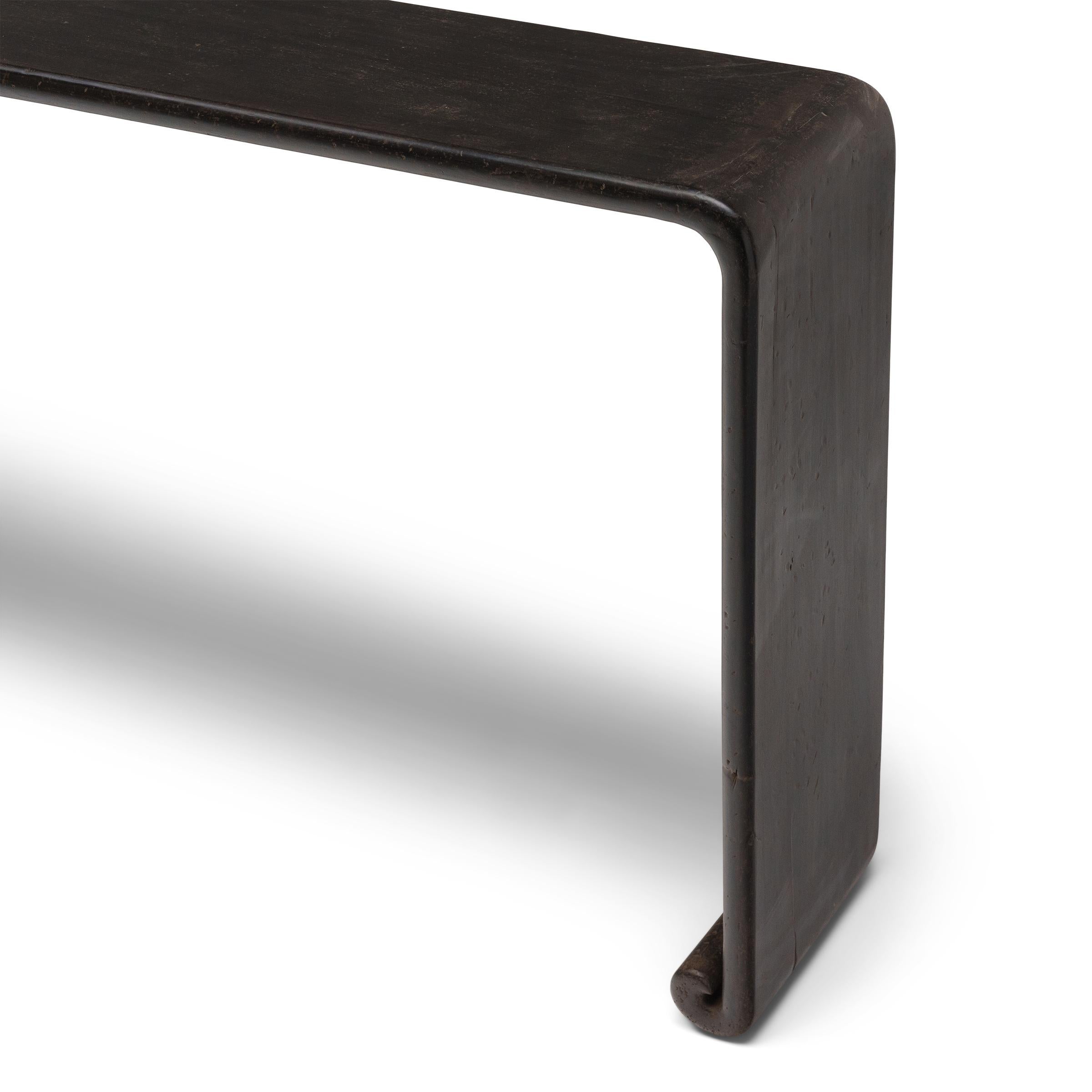 Mesa china de volutas Qin lacada Minimalista