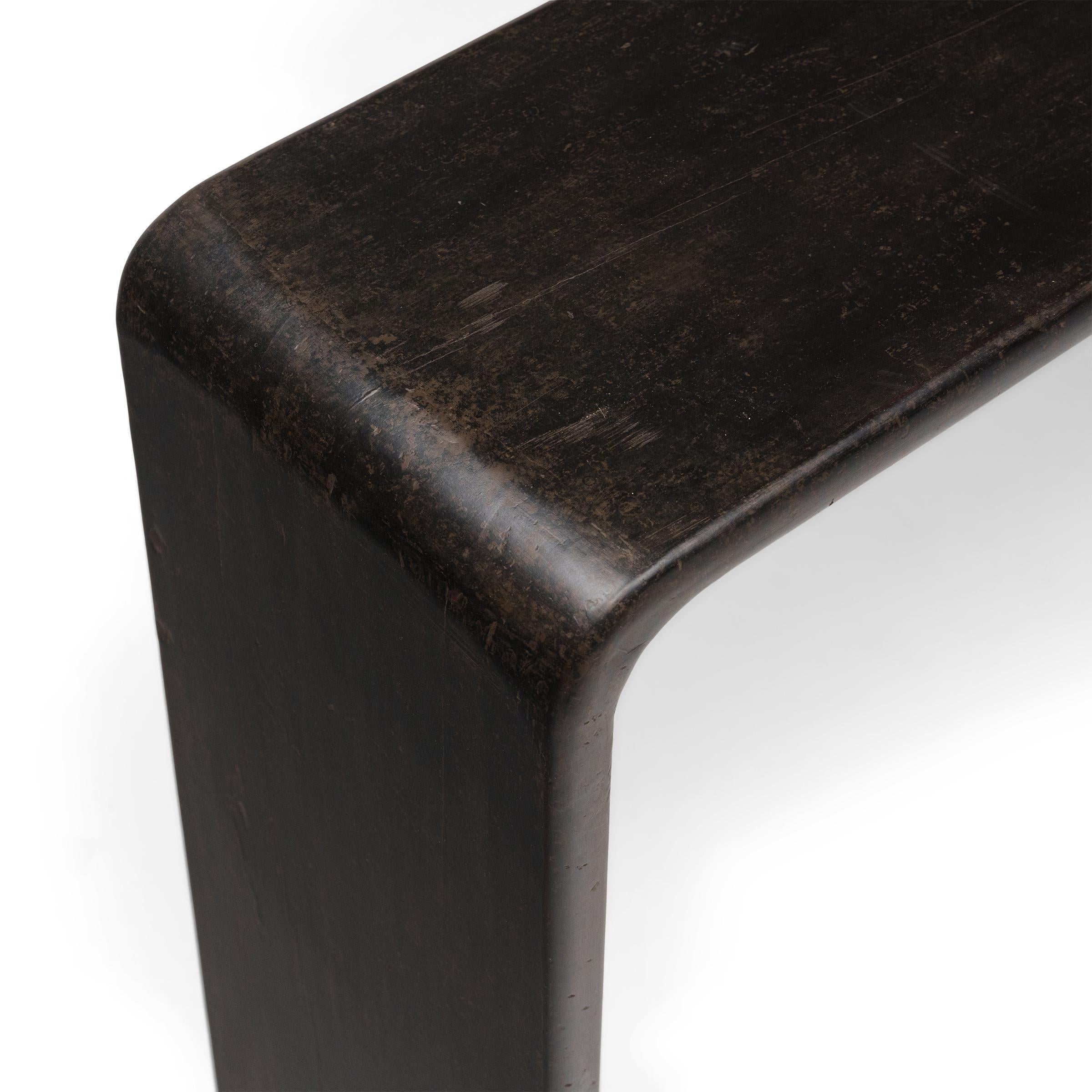 Mesa china de volutas Qin lacada Chino