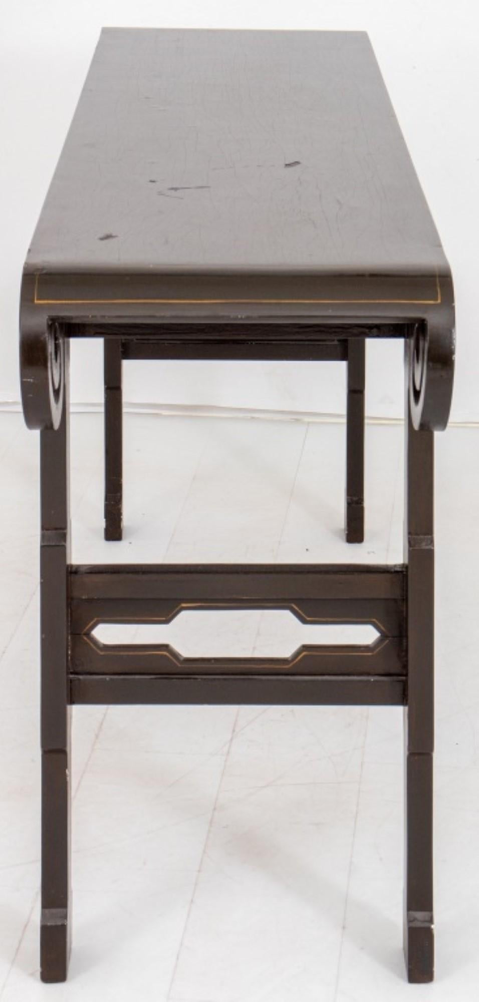 Chinese Lacquered Wood Console Table For Sale 3