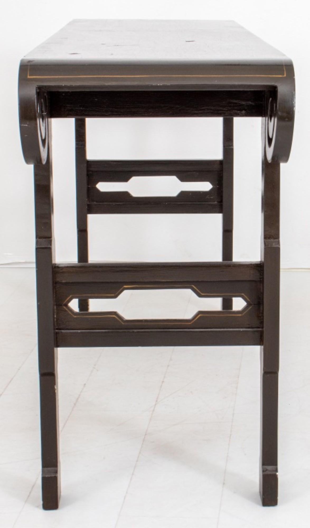 Chinese Lacquered Wood Console Table For Sale 4