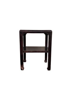 Chinese Lacquered Wooden Table with Curved Legs, c. 1950