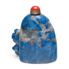 Chinese Lapis Lazuli Koi Snuff Bottle