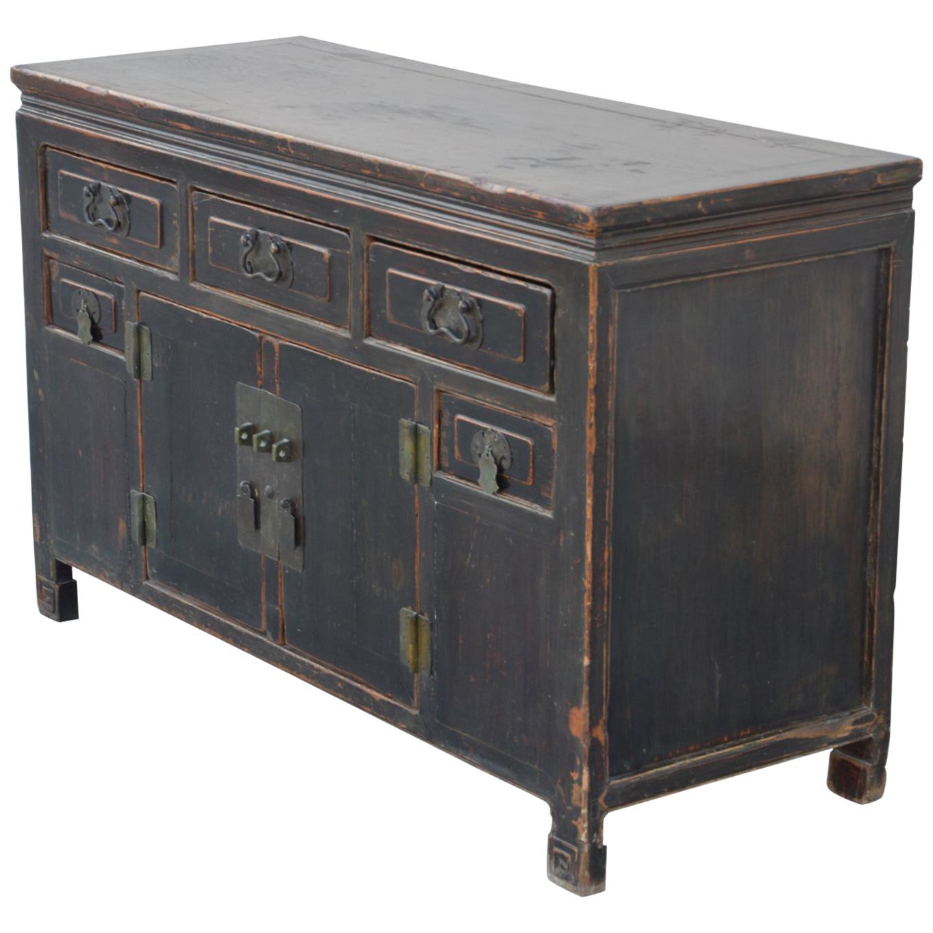 Chinese Lacquered Cabinet from the Quing Dynasty