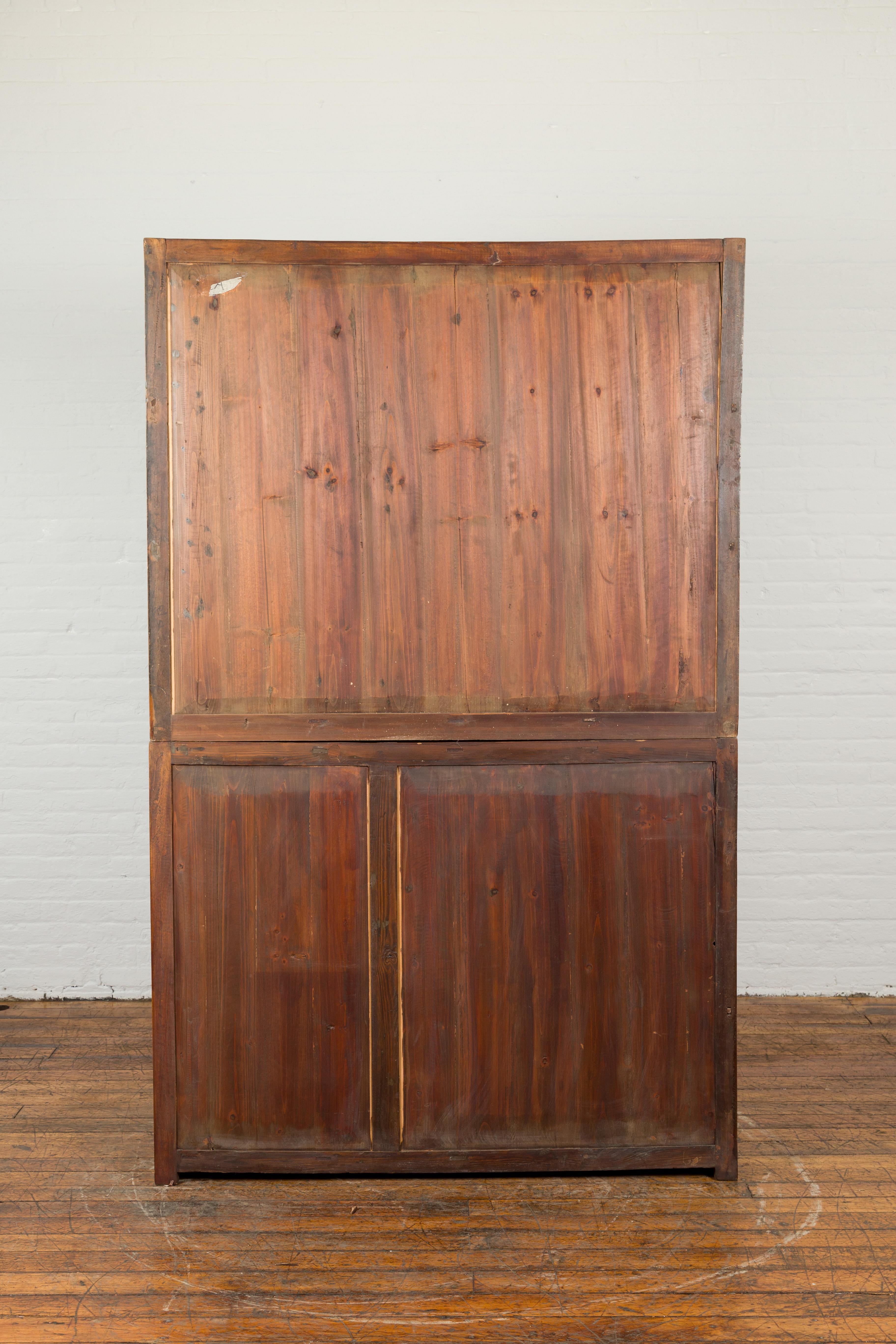 Chinese Late 19th Century Nam Wood Apothecary Cabinet with Multiple Drawers For Sale 6