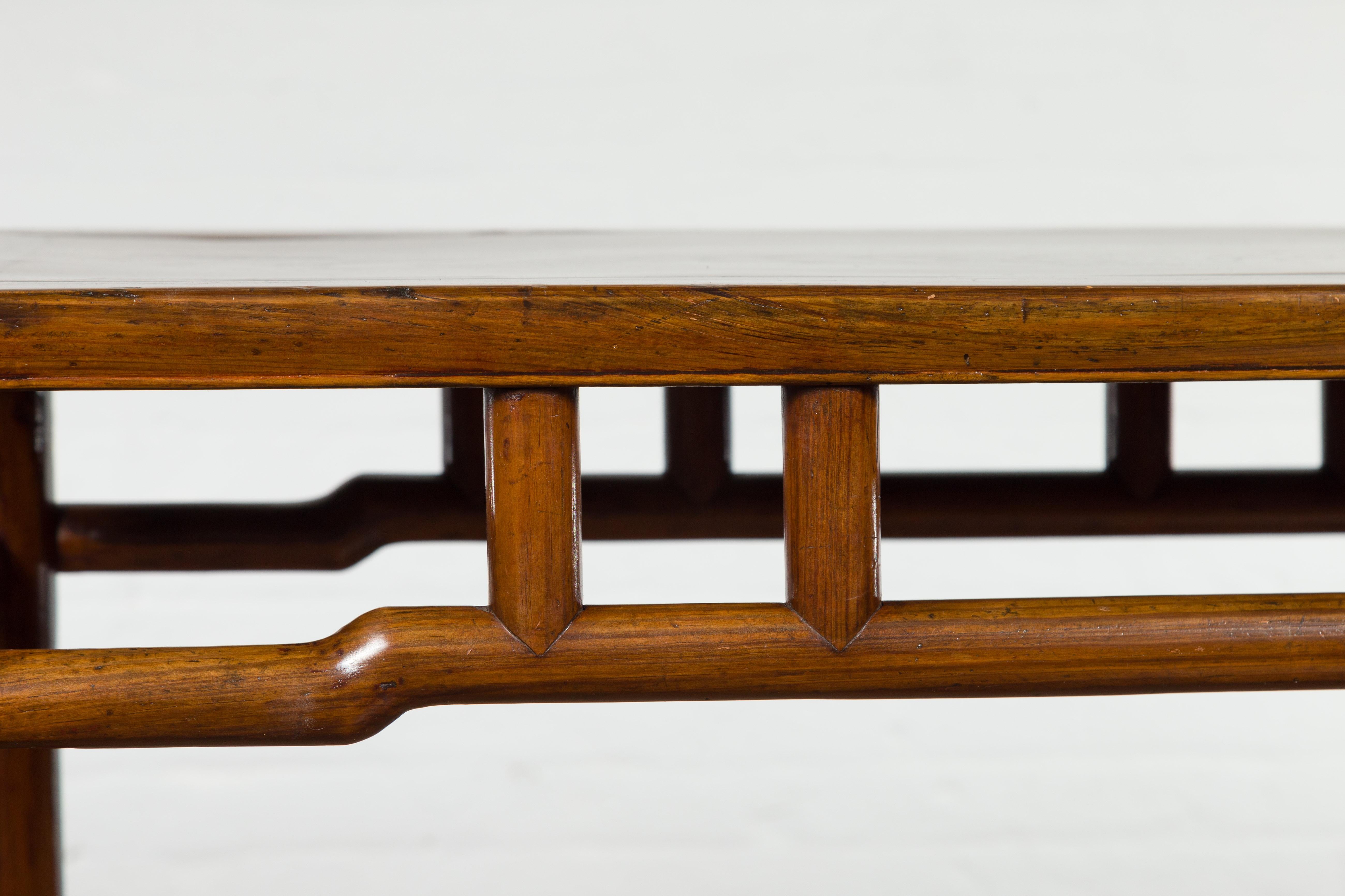 1900s Chinese Antique Wine Console Table For Sale 3