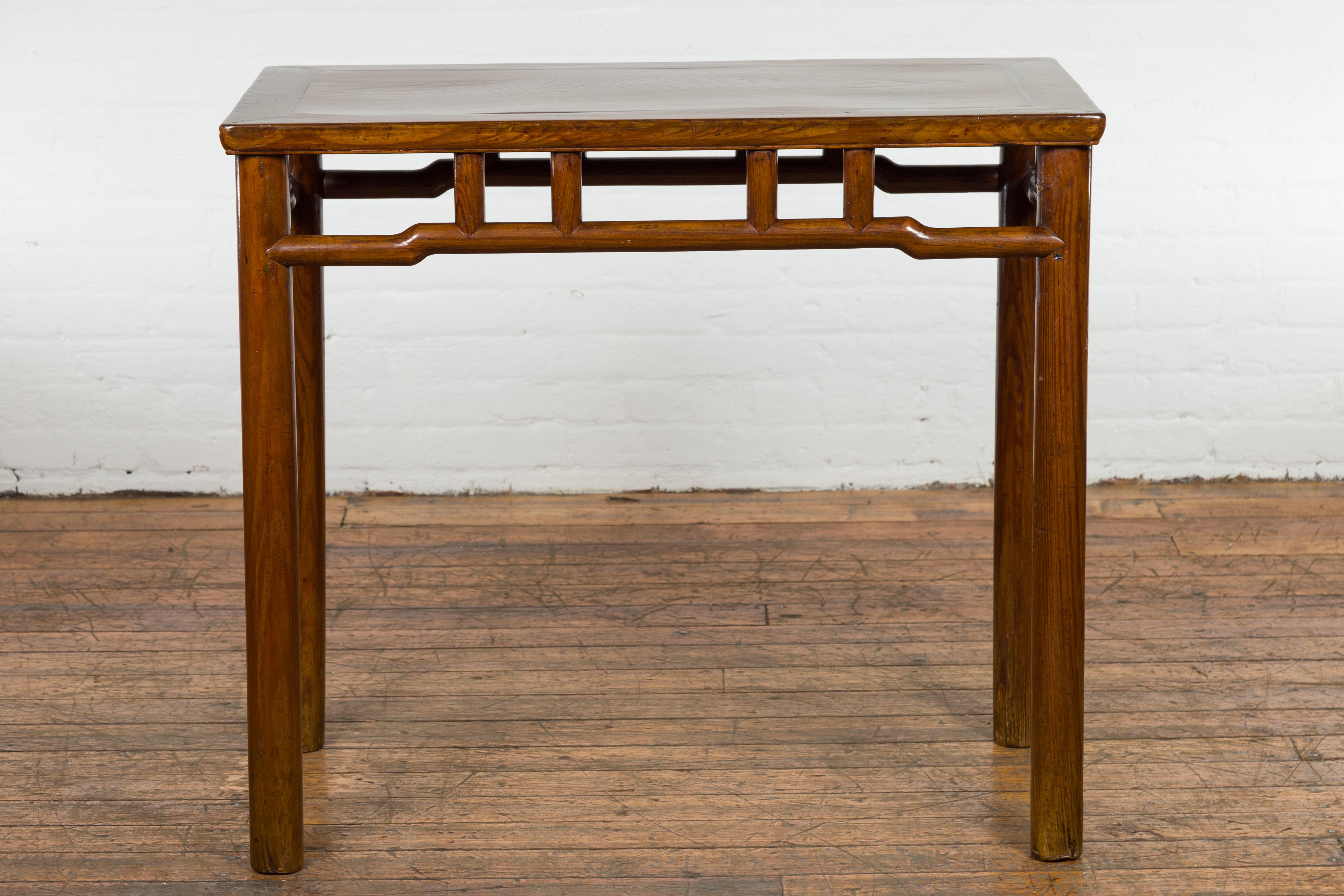 1900s Chinese Antique Wine Console Table For Sale 8
