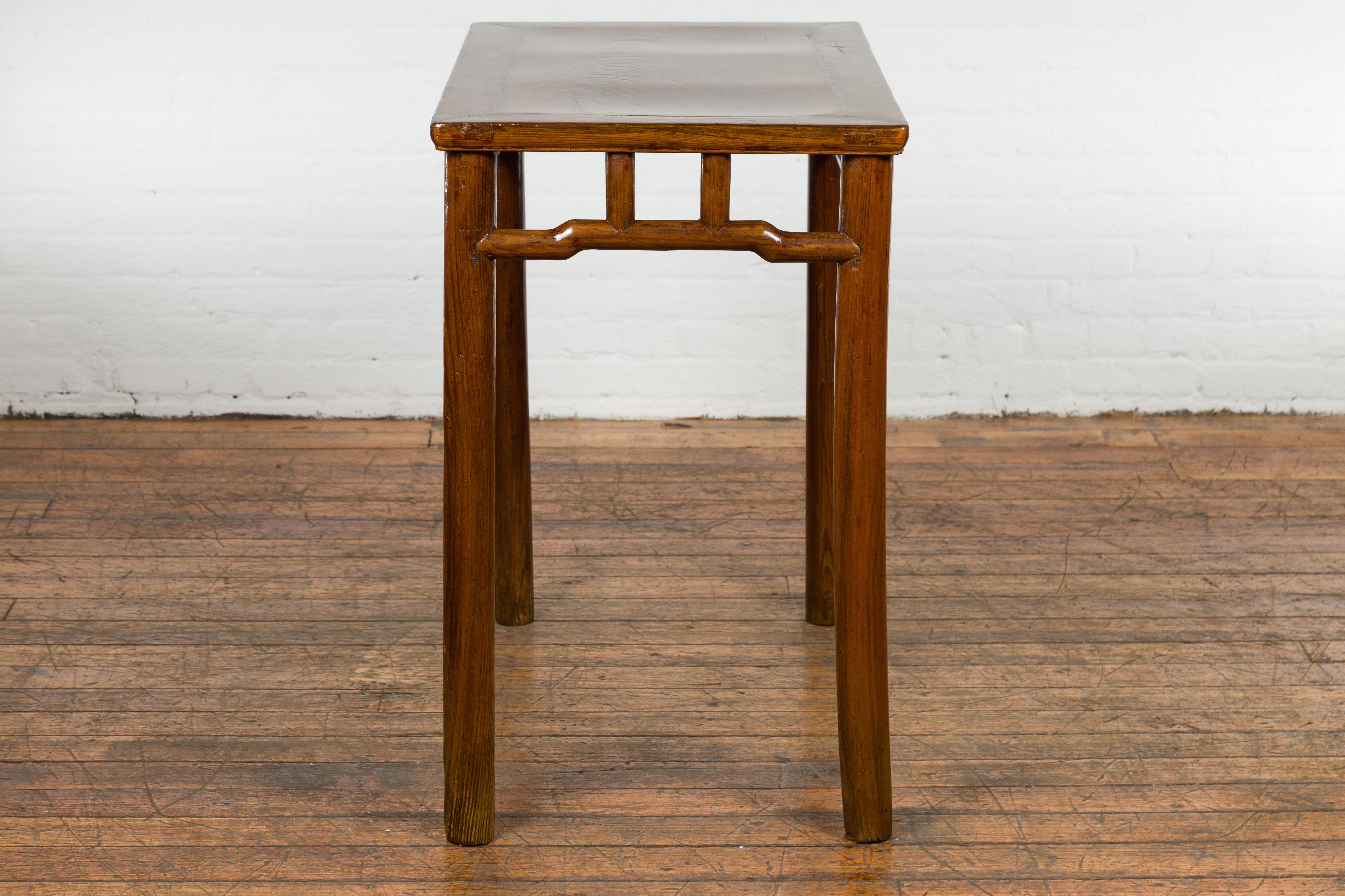 1900s Chinese Antique Wine Console Table For Sale 9