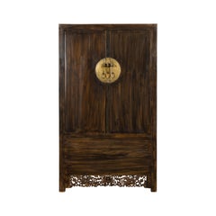 Antique Cabinet with Carved Birds in the Apron