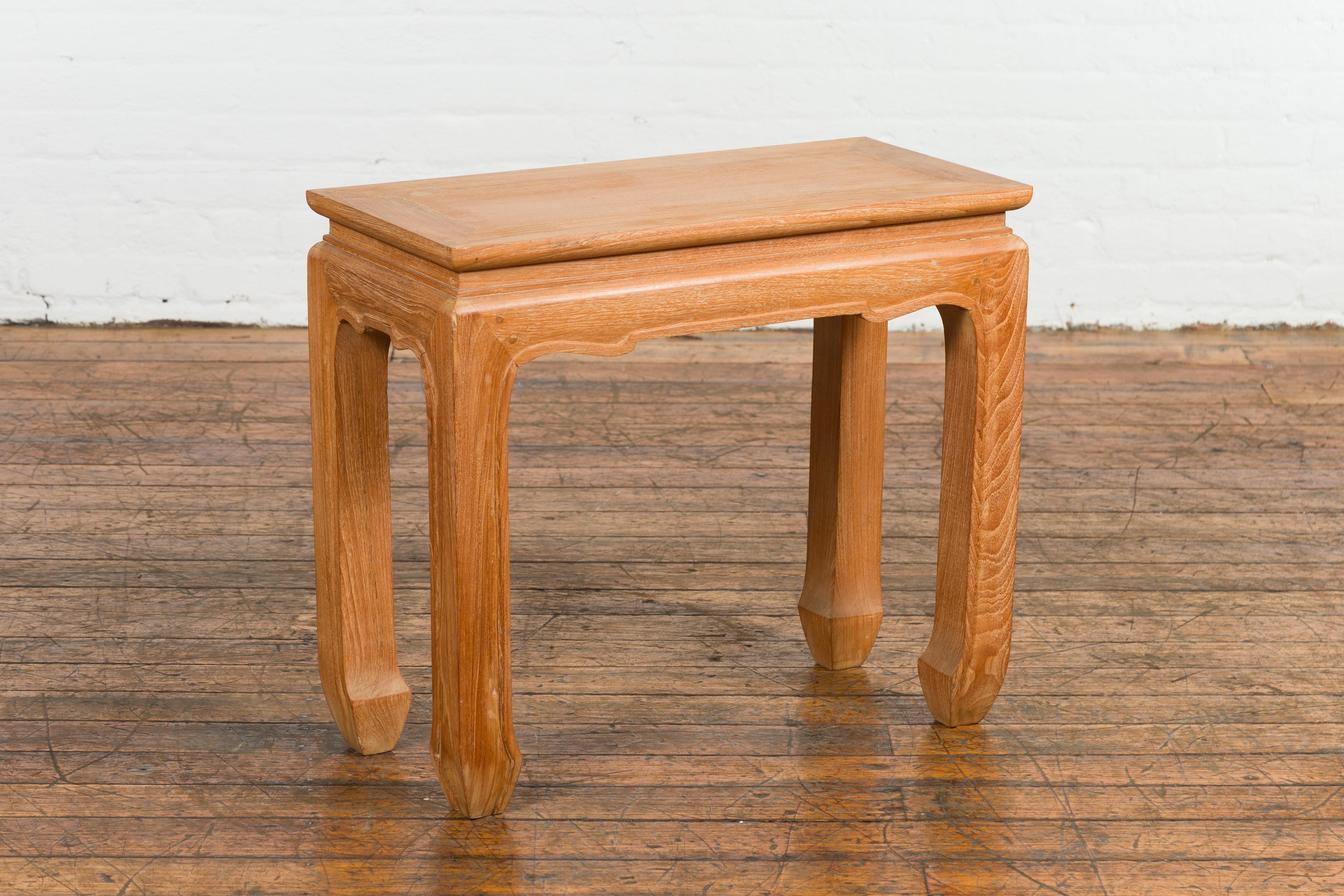Small Rectangular Antique Low Side Table For Sale 2