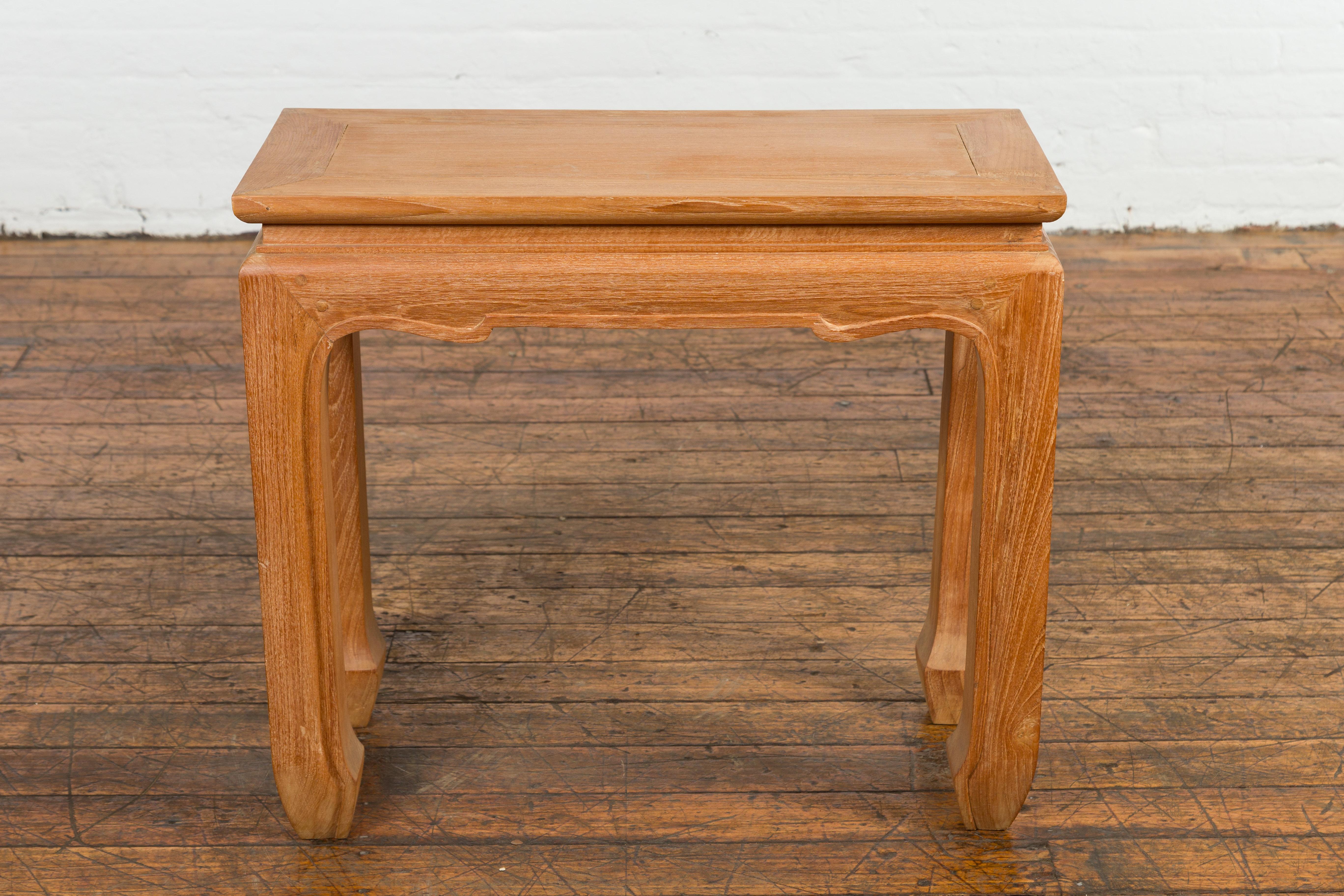 Small Rectangular Antique Low Side Table For Sale 6