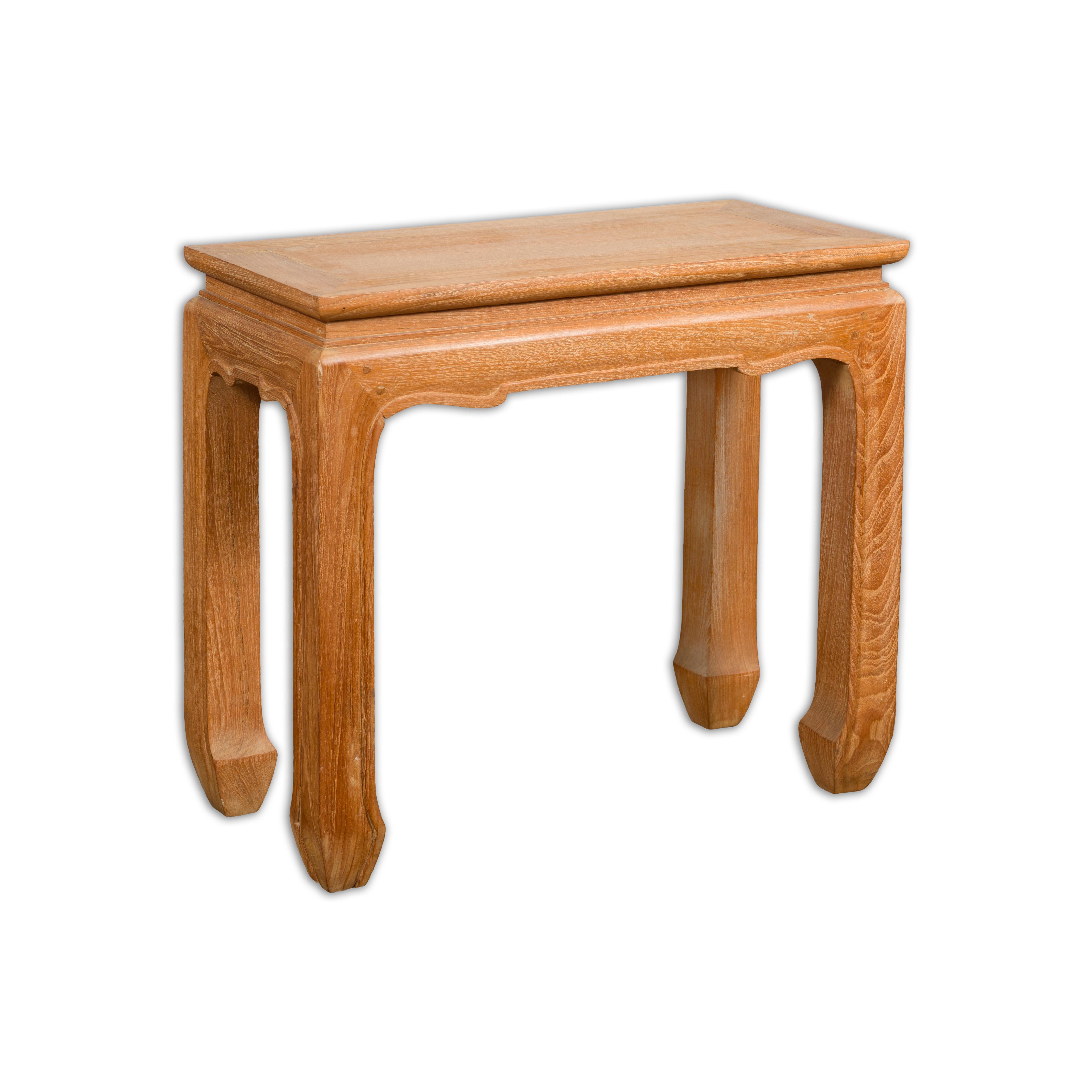 Small Rectangular Antique Low Side Table For Sale 9