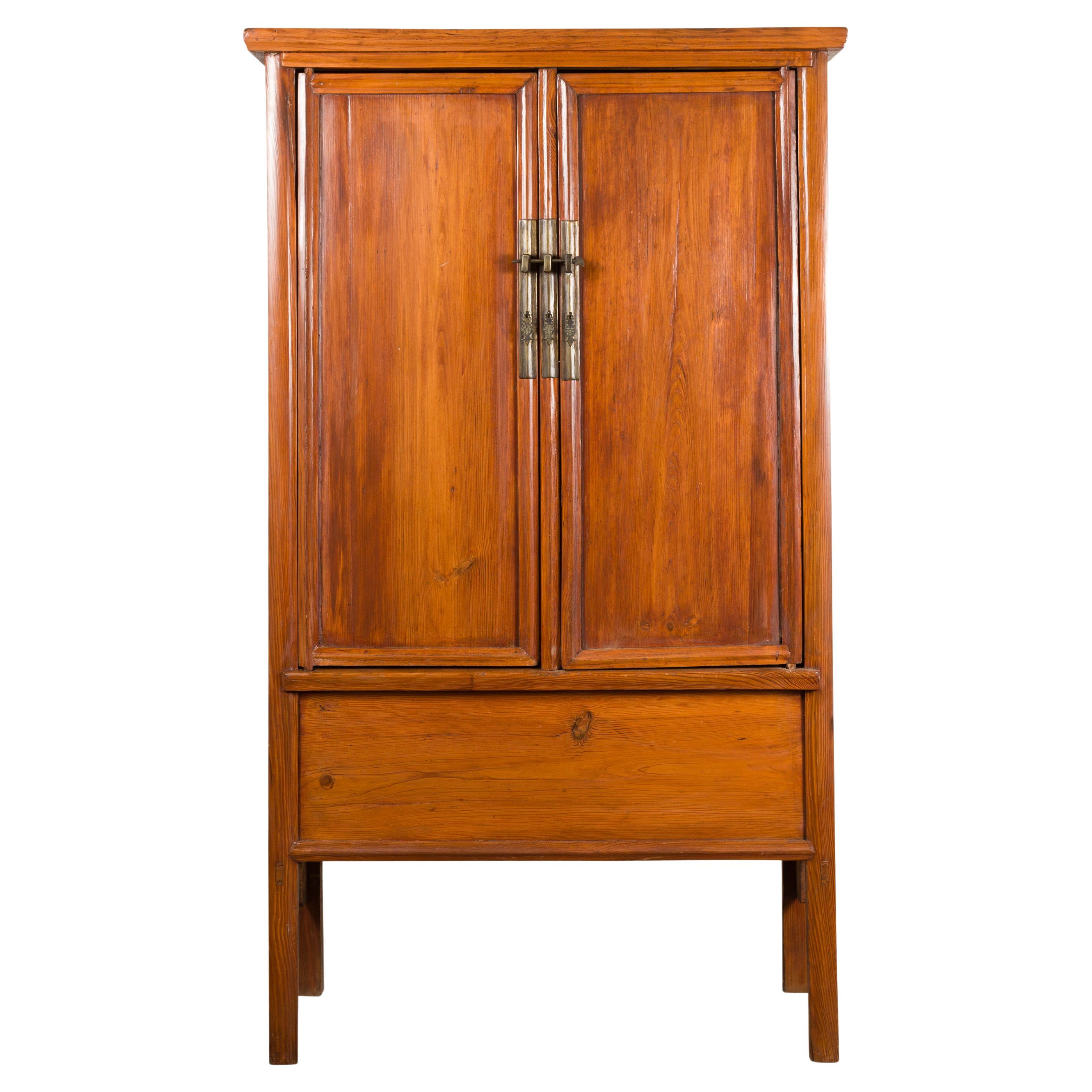 Chinese Late Qing Dynasty Wooden Noodle Cabinet with Hidden Drawers For  Sale at 1stDibs
