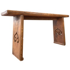 Chinese Late Qing Period Rustic Wood Altar Table