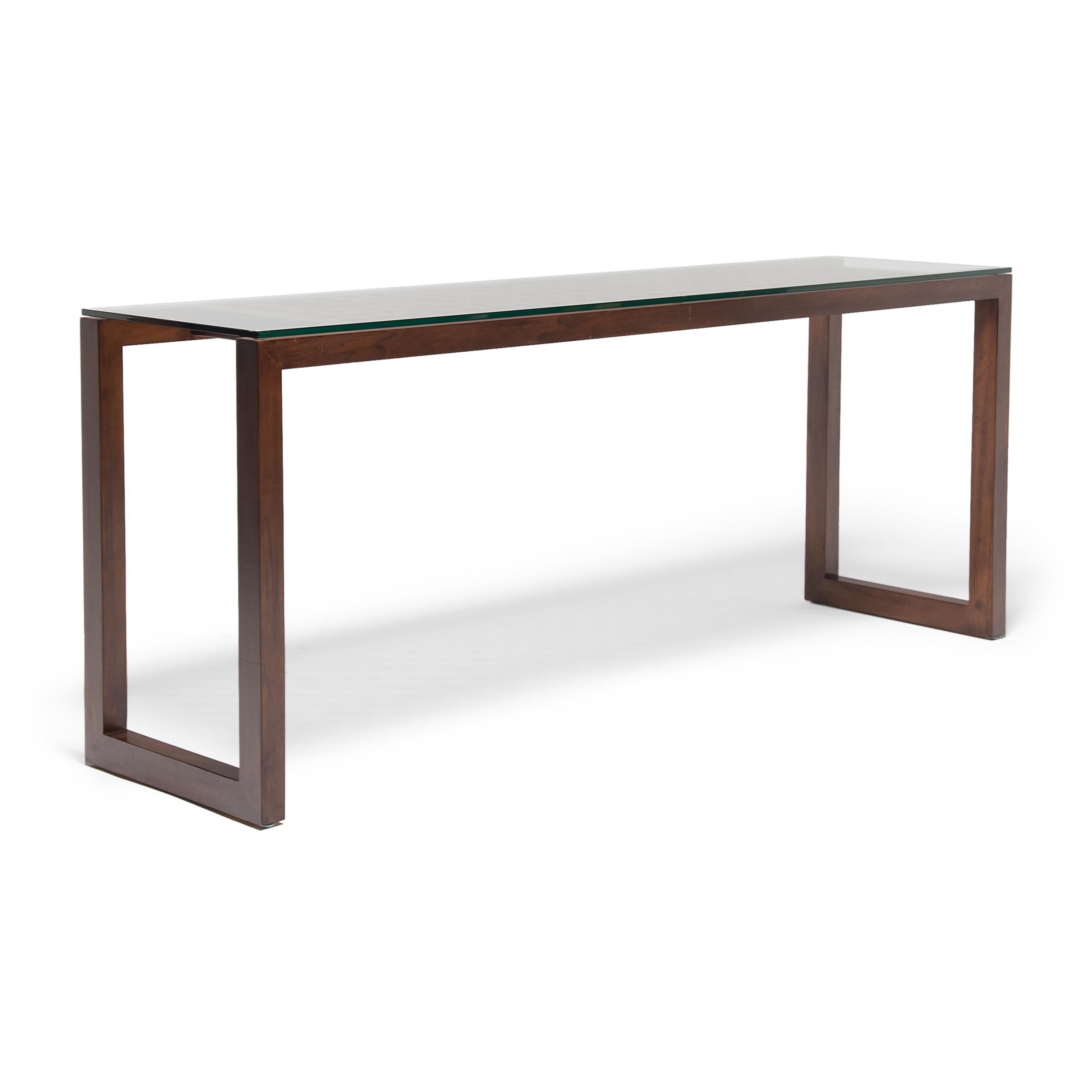 Chinese Lattice Top Waterfall Console Table 1