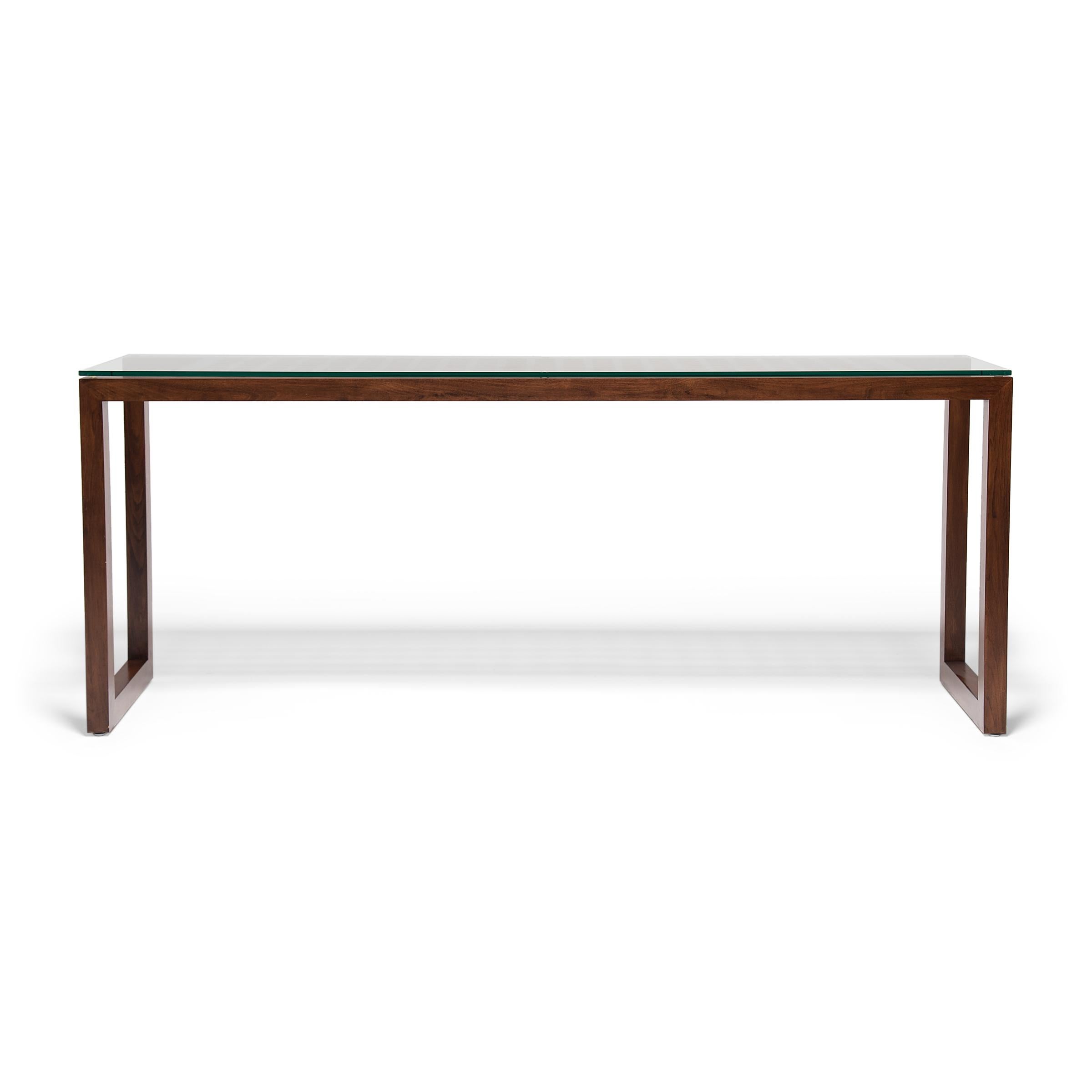Chinese Lattice Top Waterfall Console Table 2