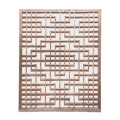 Chinese Lattice Window Panel, circa 1900