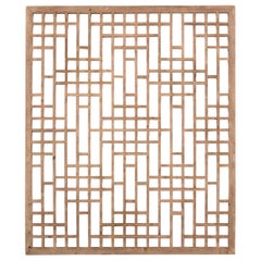 Chinese Lattice Window Panel, circa 1900
