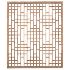 Chinese Lattice Window Panel, circa 1900