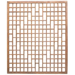 Chinese Lattice Window Panel, circa 1900