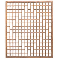 Chinese Lattice Window Panel, circa 1900