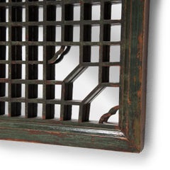 Chinese Lattice Window Panel Mirror