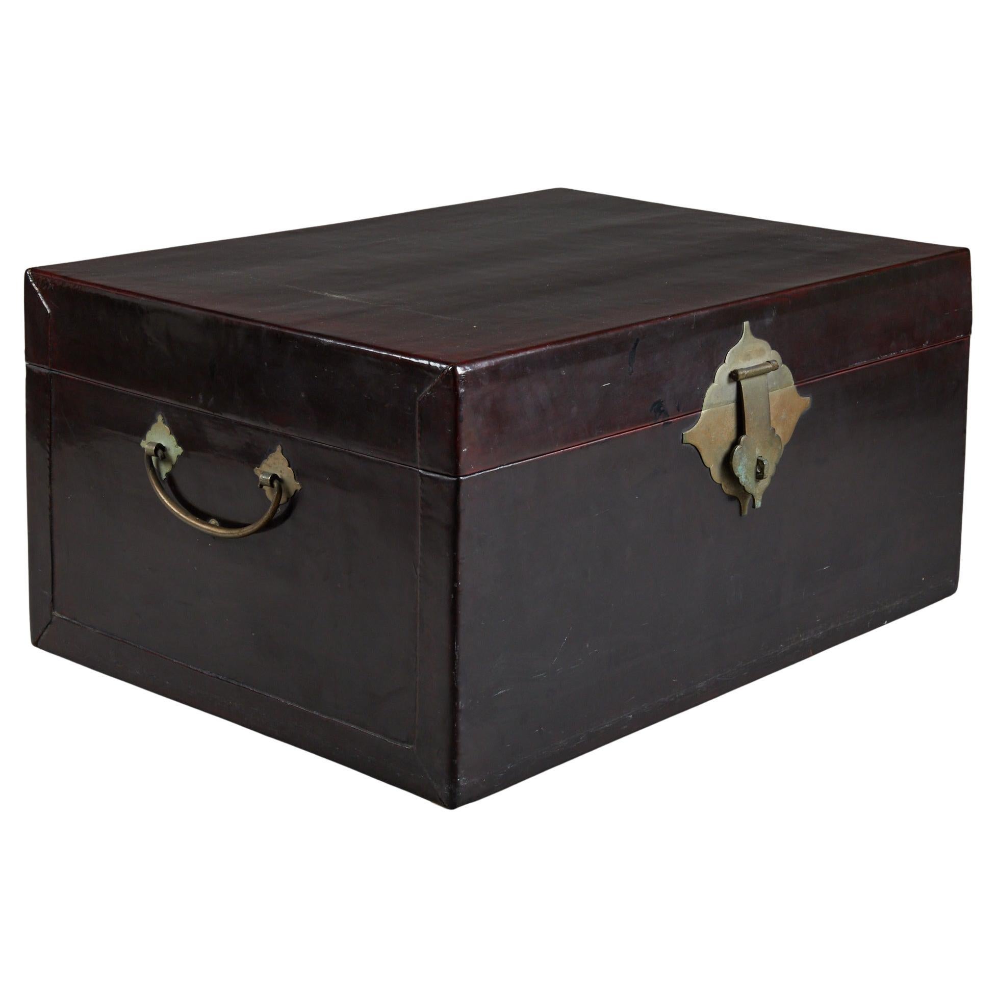 Baule da viaggio in pelle cinese