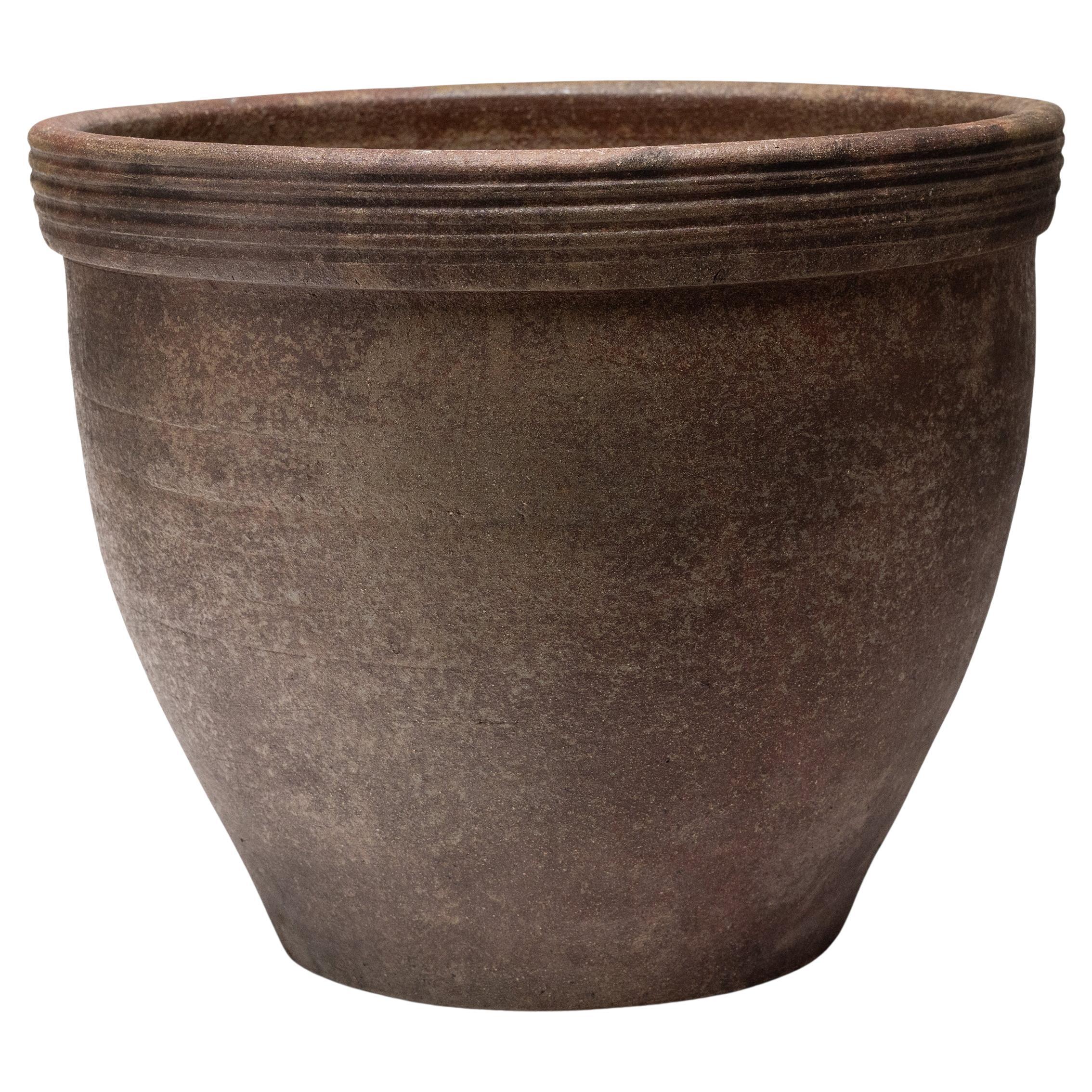 Chinese Light Glazed Terracotta Pot