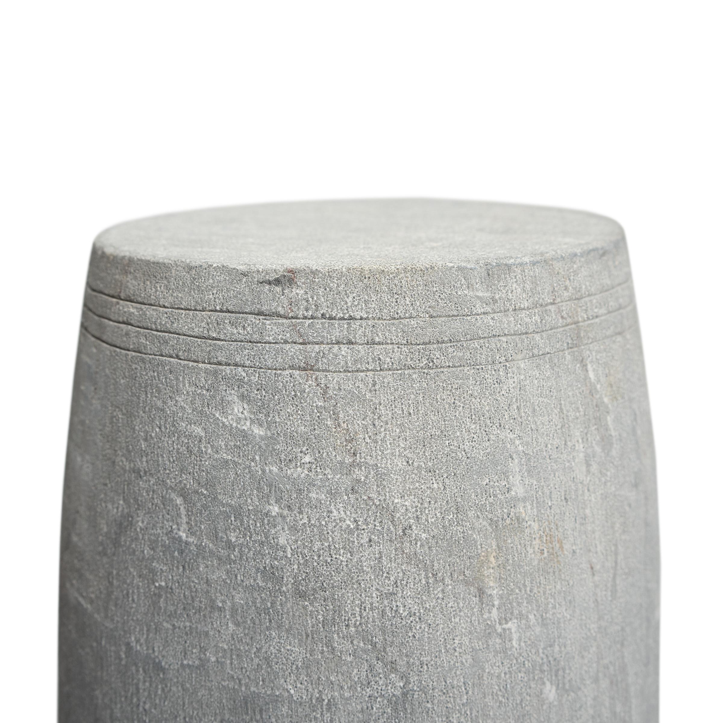 Carved Chinese Limestone Drum