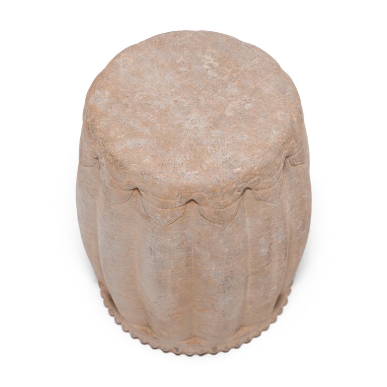 Chinese Limestone Drum Stool, c. 1900 In Good Condition In Chicago, IL