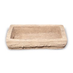 Chinese Limestone Lotus Trough, c. 1800