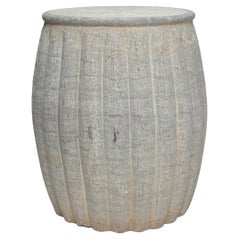Chinese Limestone Melon Drum, c. 1900