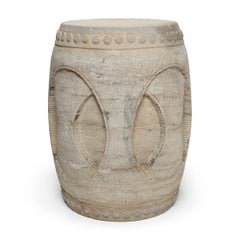 Set of Two Chinese Limestone Melon Drums