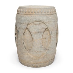 Set of Two Chinese Limestone Melon Drums