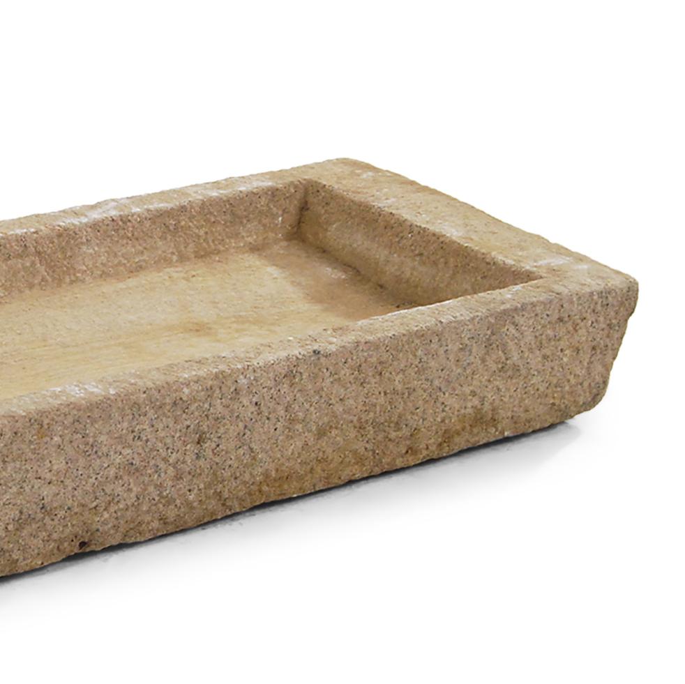 Carved Chinese Limestone Water Trough, circa 1900