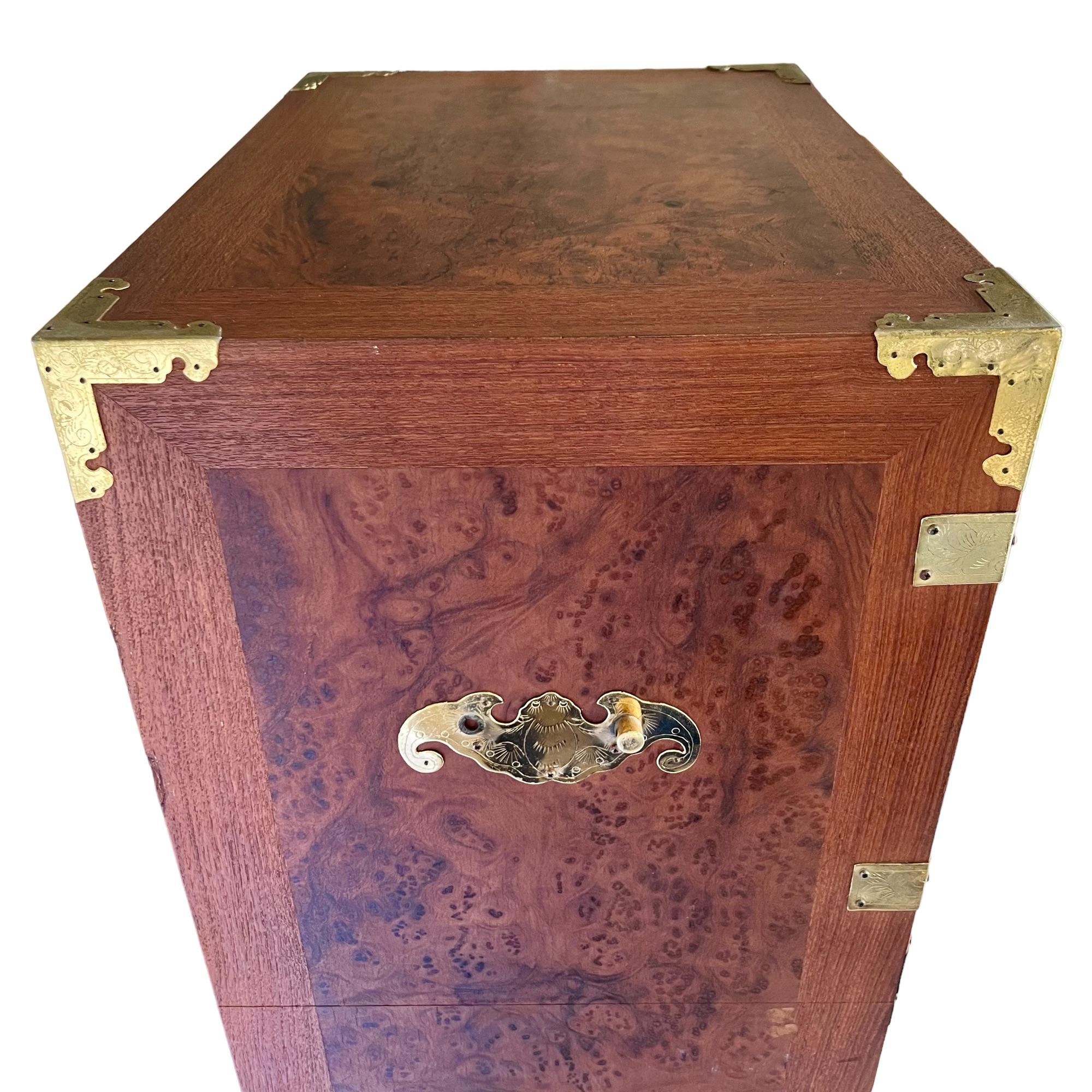 Chinese Lingerie Chest and Korean Apothecary Cabinet, a Set 1