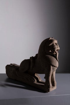 Chinese lion sculpture , WEI DYNASTY PROBABLY