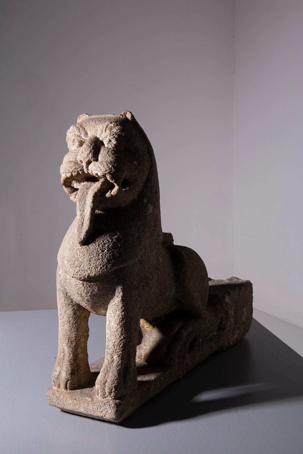 Qing Chinese lion sculpture , WEI DYNASTY PROBABLY For Sale
