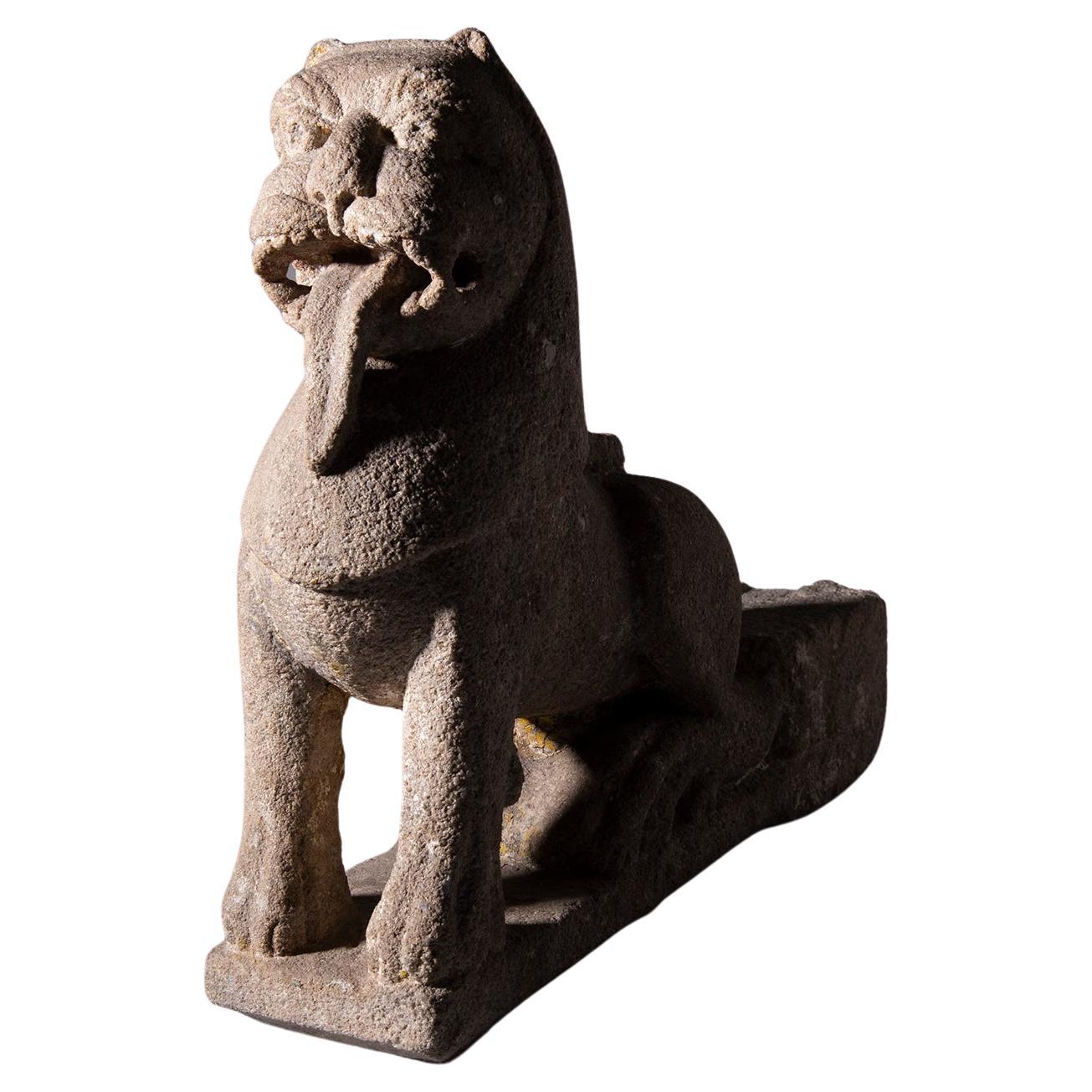 Chinese lion sculpture , WEI DYNASTY PROBABLY For Sale