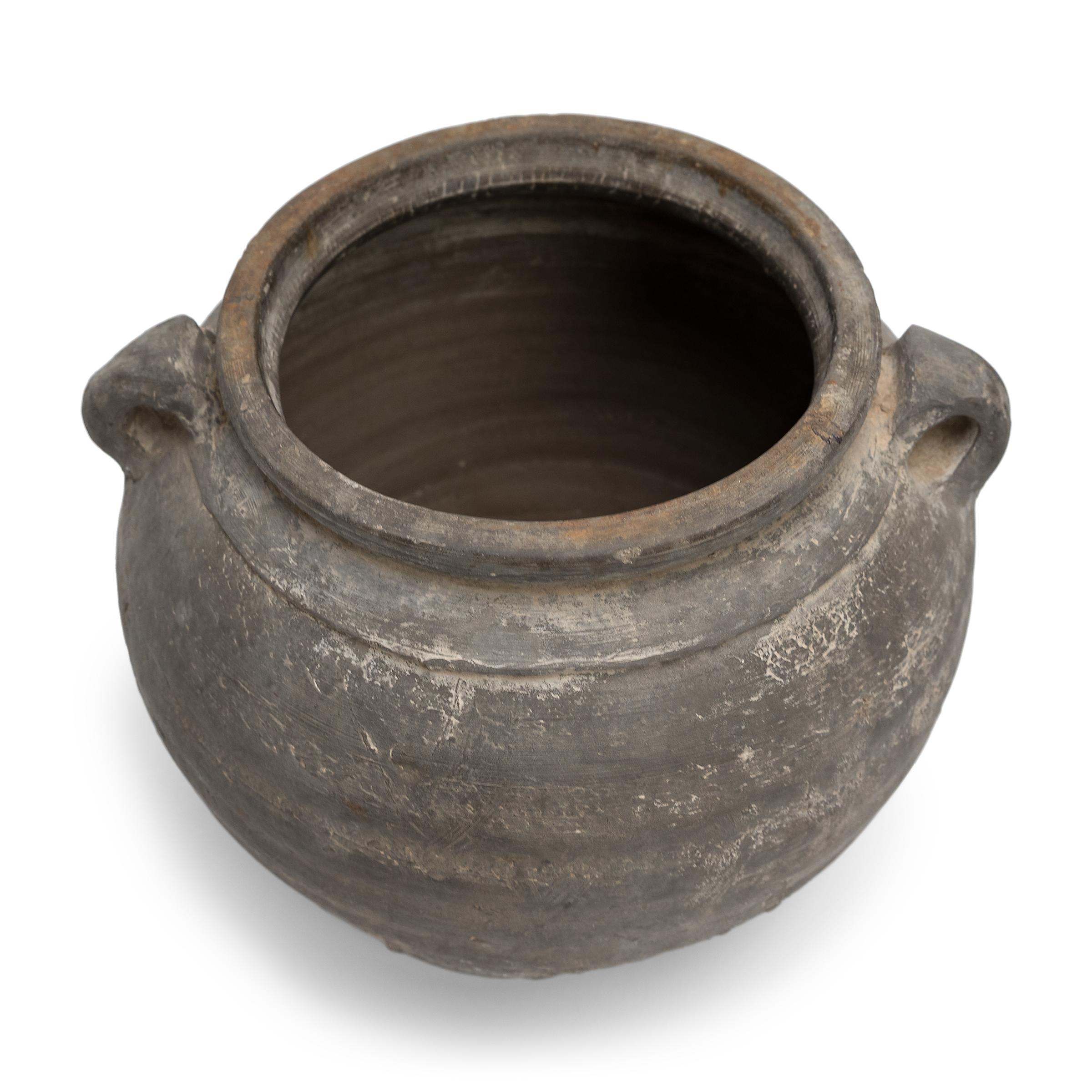 Rustic Chinese Lobed Pantry Vessel, c. 1900