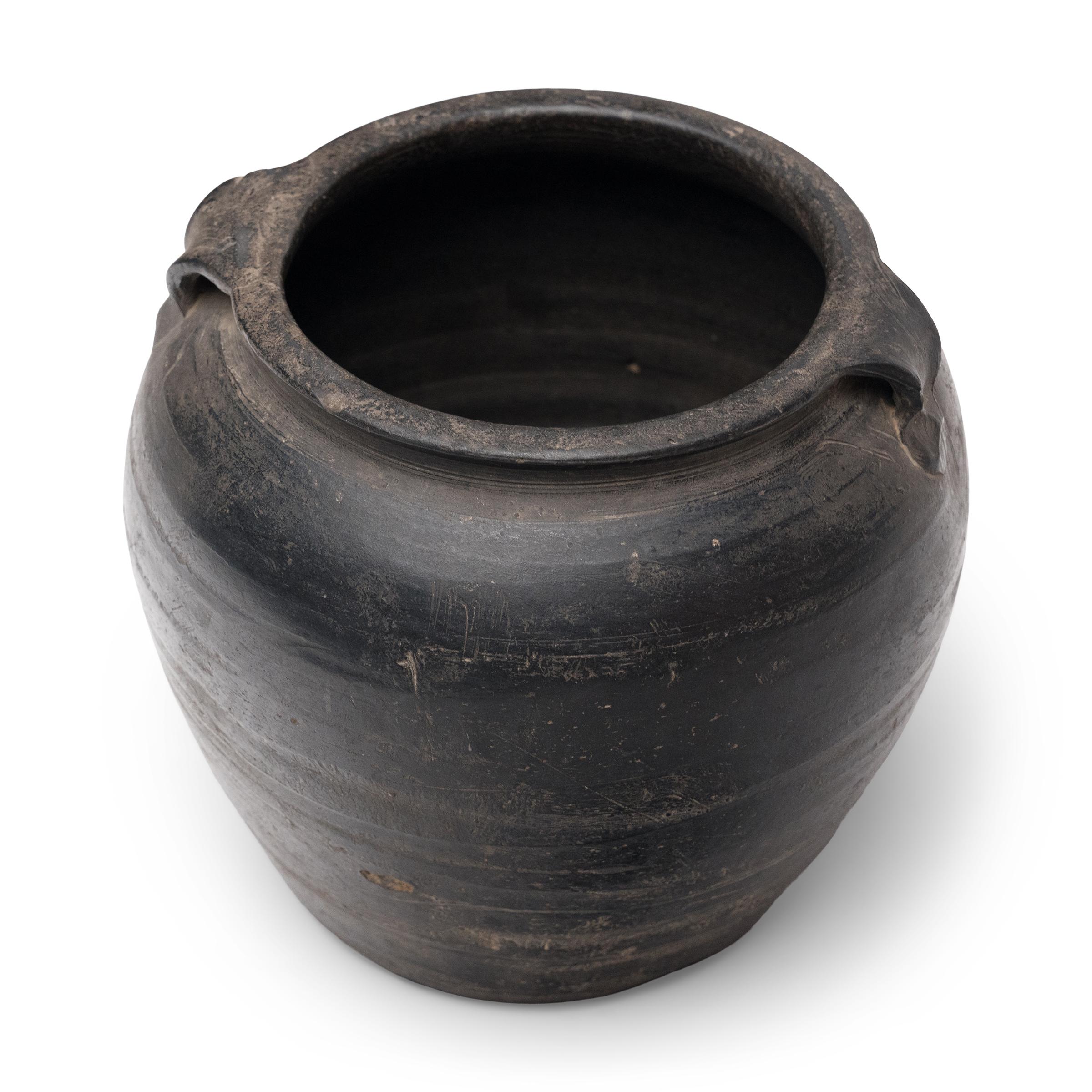 Cinese Vaso da dispensa cinese a lobi, 1900 circa in vendita