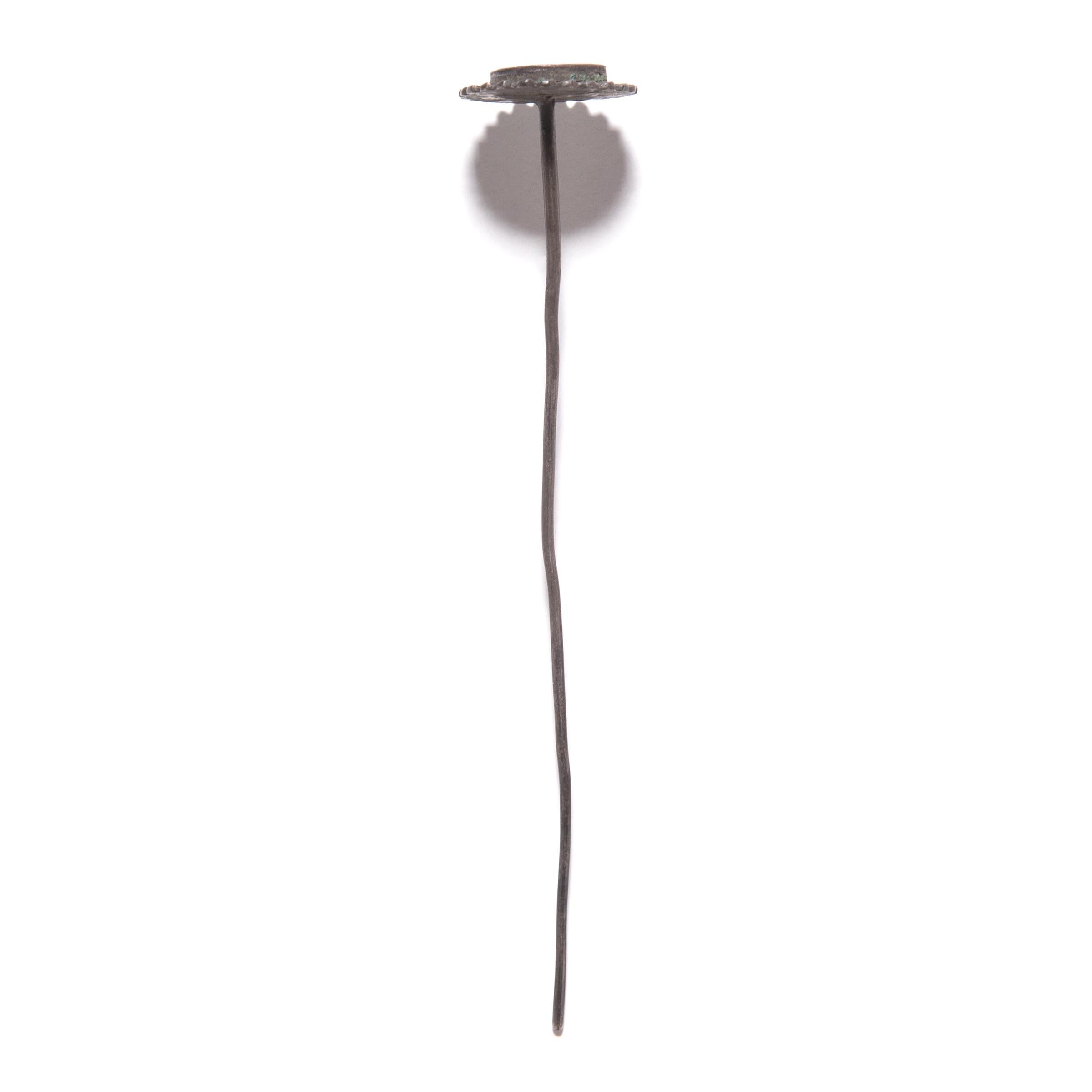 Qing Chinese Longevity Hairpin, c. 1900 For Sale