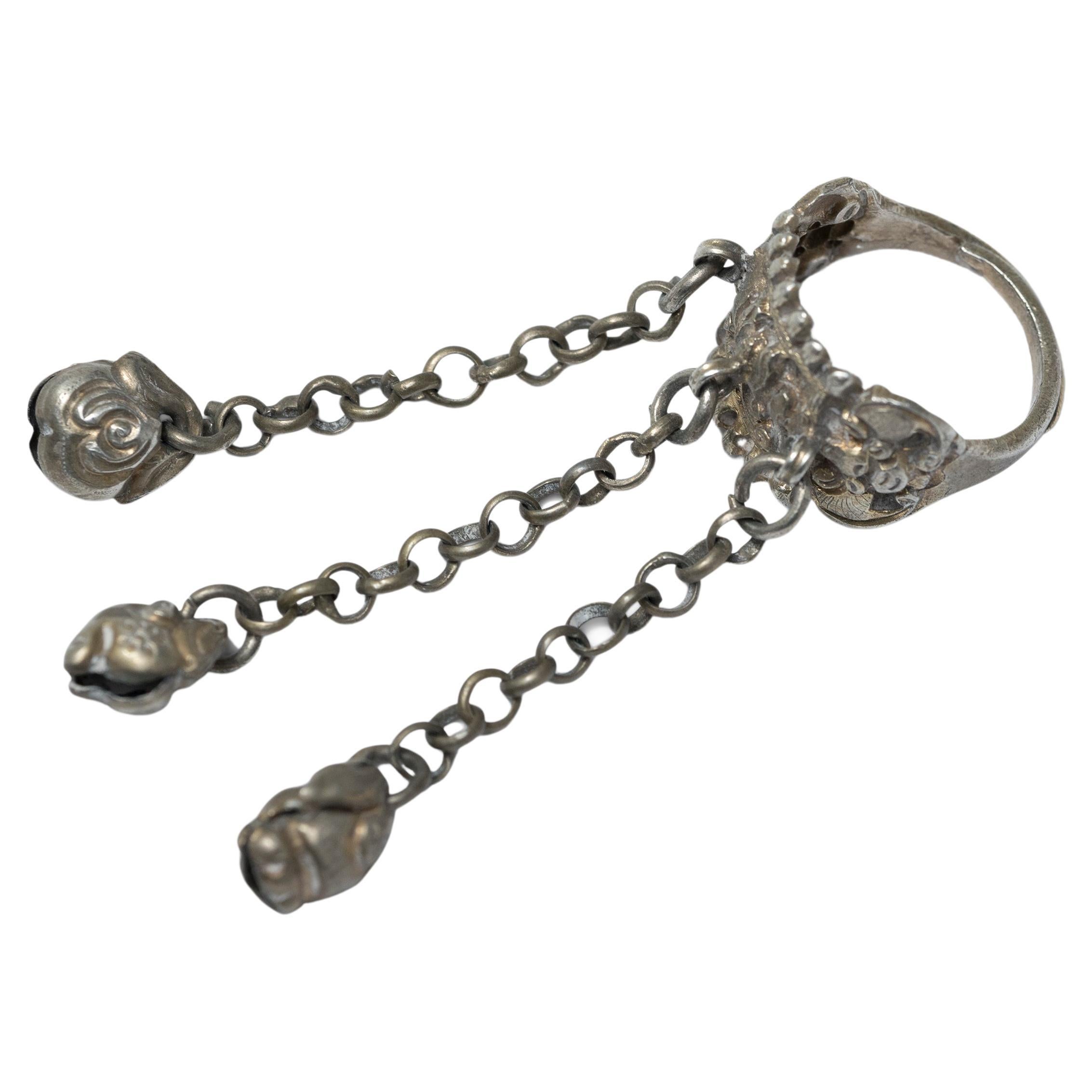 Chinese Lotus Charm Ring, circa 1900 For Sale at 1stDibs