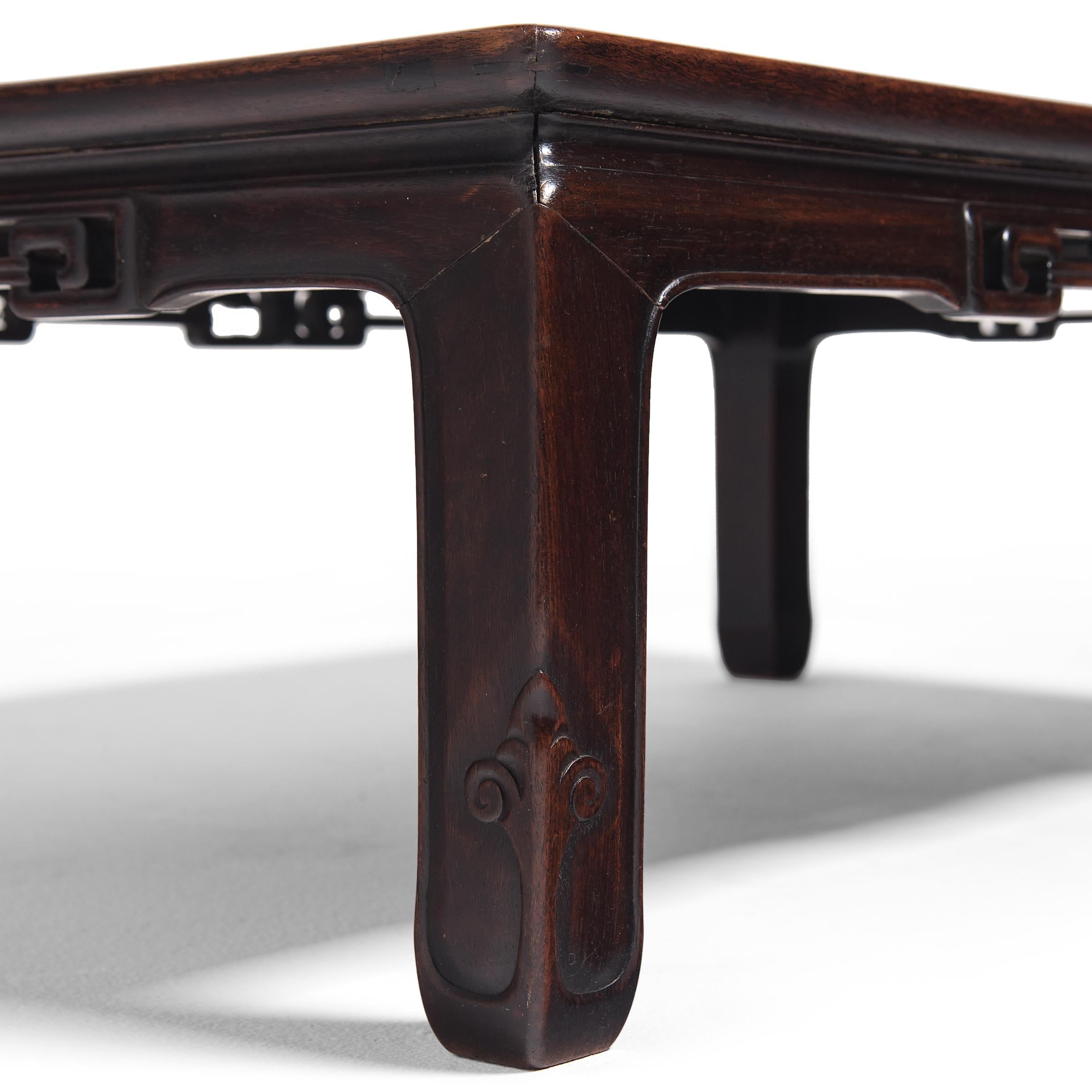 Hardwood Chinese Low Kang Table, circa 1900
