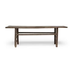 Chinese Low Plank Top Table, circa 1880