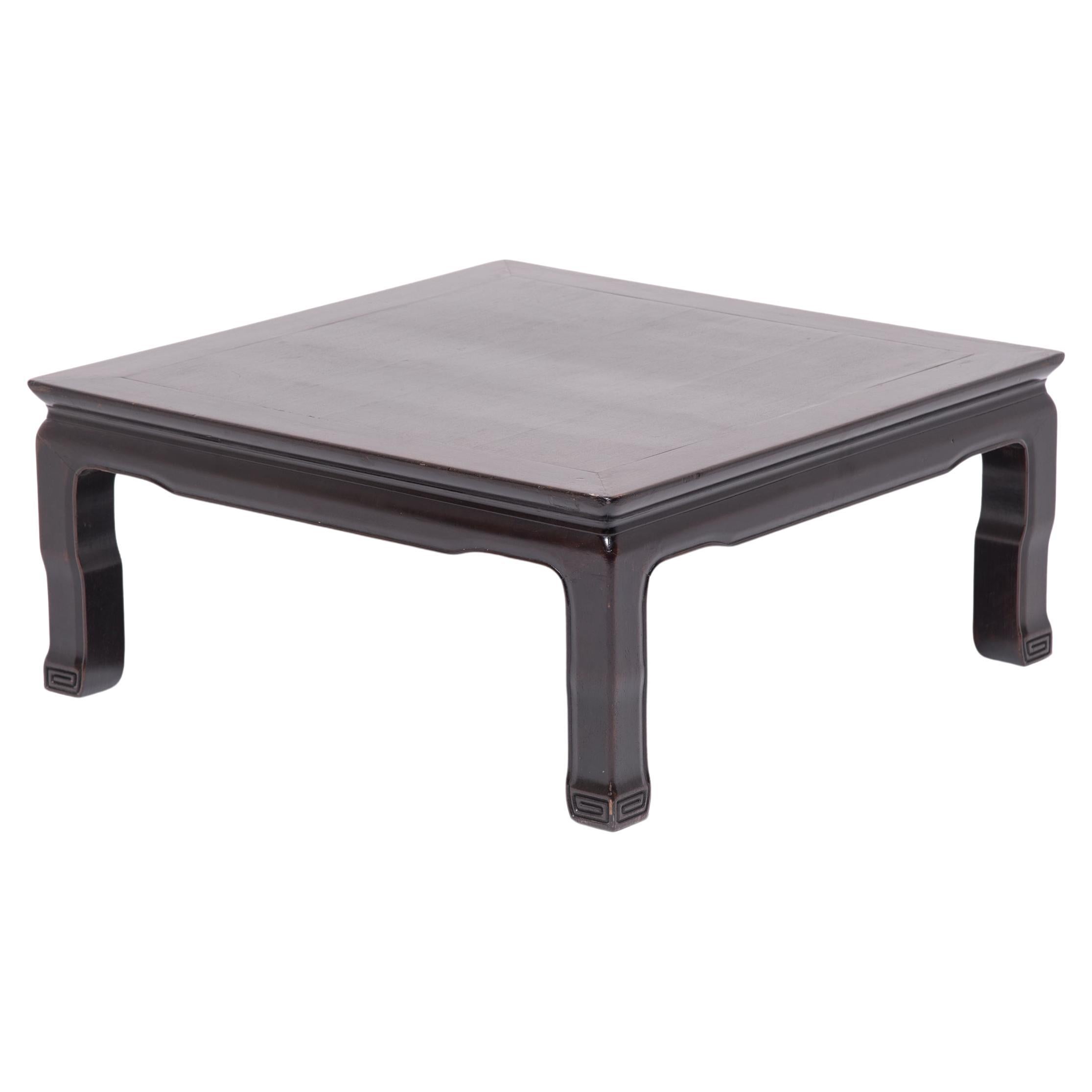 Chinese Low Square Coffee Table, c. 1900