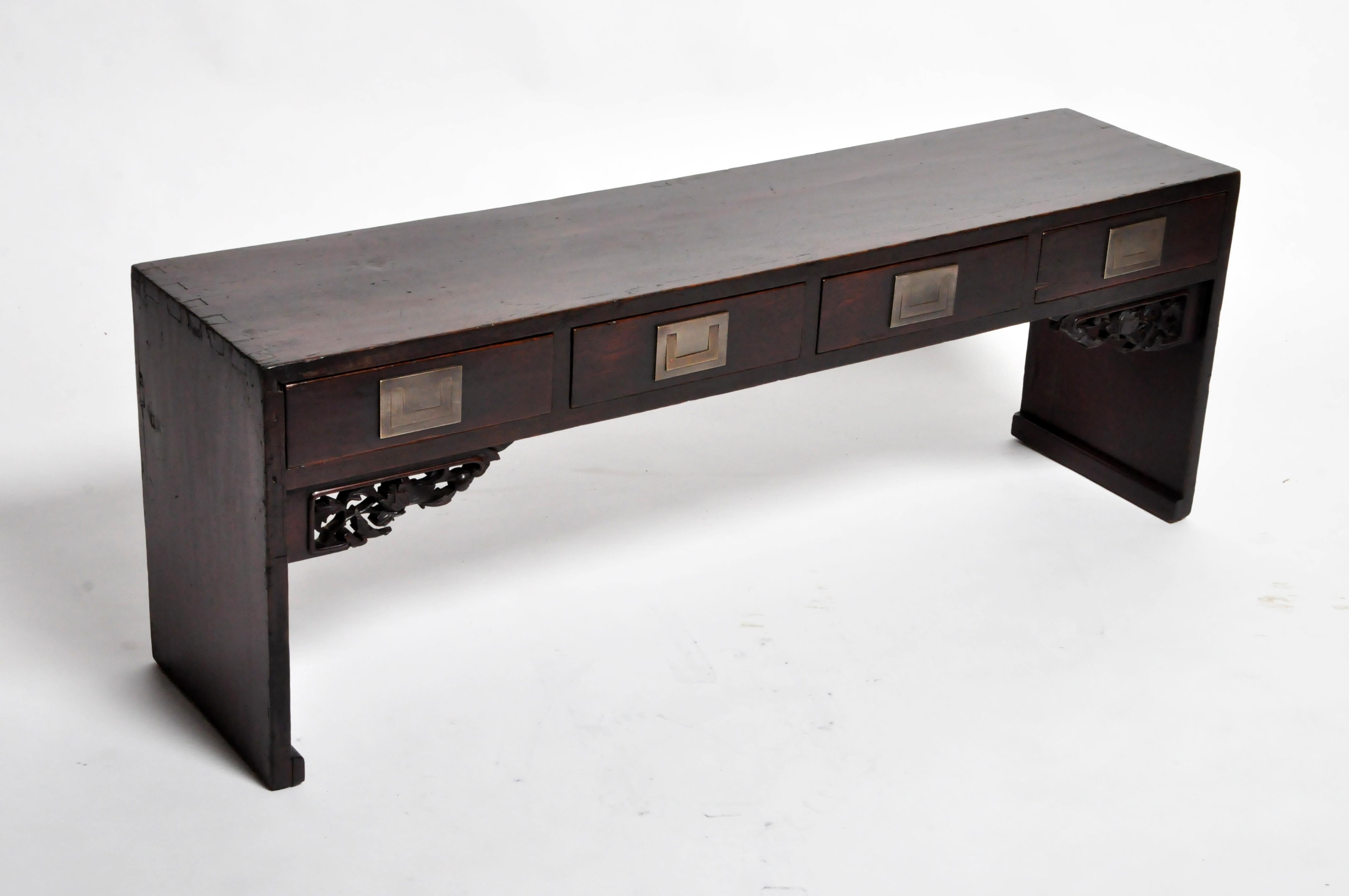 Chinese Low Table with Four Drawers 12